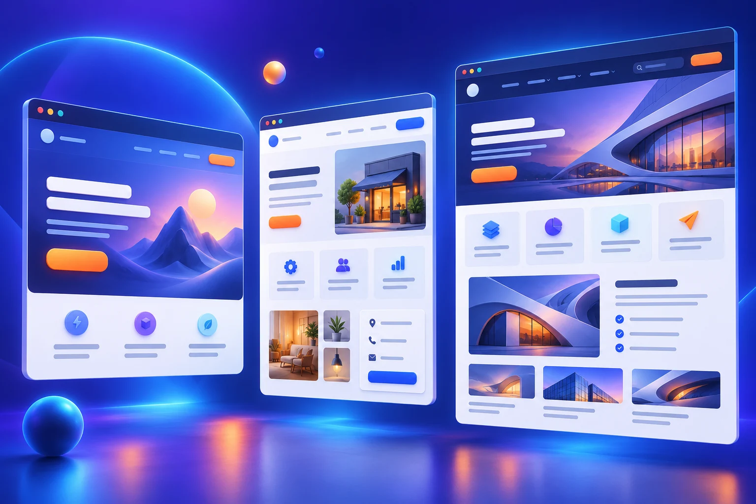 2. Landing pages, brochure websites, and corporate websites