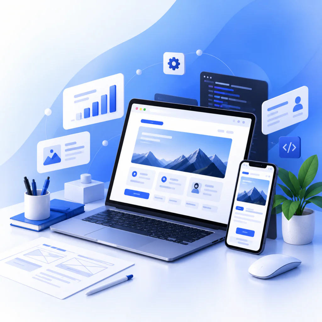 Bravix team working on a digital project